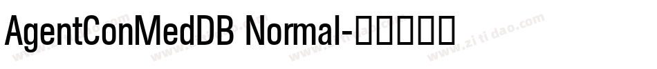 AgentConMedDB Normal字体转换